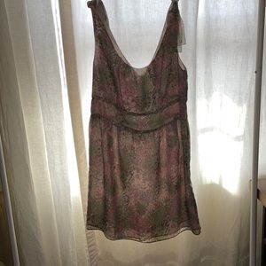 Sleeveless sheer patterned dress from Jcrew